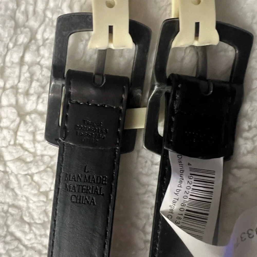 NWT Boys black & brown belts